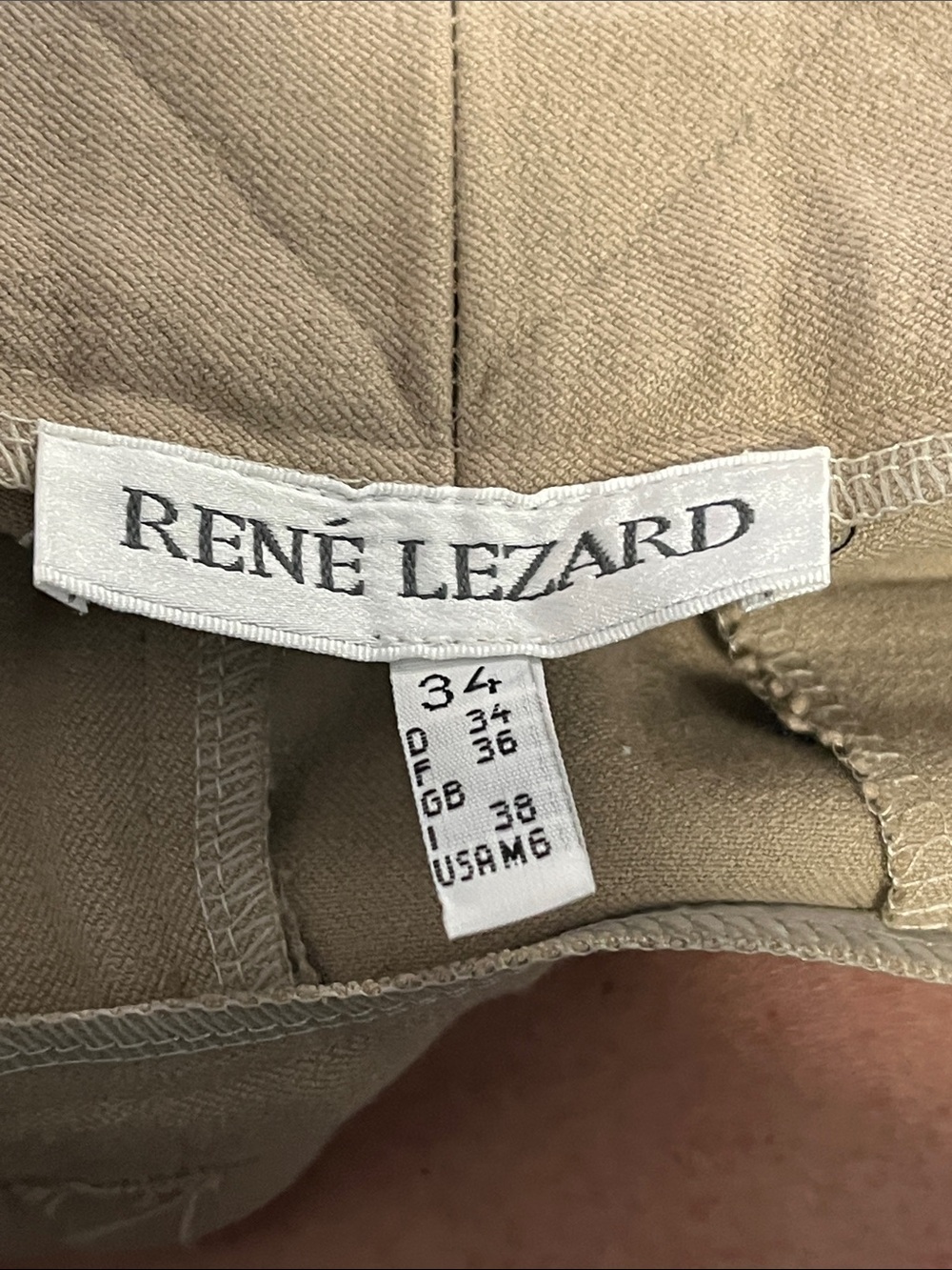Rene Lezard Leather Patch Riding Pants Womens size 34 - Picture 8 of 10
